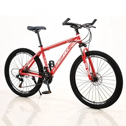 Great Bici Mountain Bike, Bike In Lega Di Alluminio Da 26 Pollici In Lega Di Alluminio, Doppio Disco-assorbente Mountain Bike 21 / 24 / 27 Velocità Mtb Bicicletta Per Le Donne Uomini Adul(Size:24 speed , Color:Red)