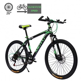 Aquila Mountain Bike Mountain Bike Cambio Biciclette, Double Disc Lega di Alluminio Freni Dirt Bike Mountain Bike, 26 Pollici 21 / 24 / 27 / 30 velocità for Esterni Studente di Scuola AQUILA1125 ( Color : C , Size : 27 Speed )
