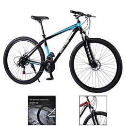  Bici Mountain bike da uomo, 29 pollici, 21 / 24 / 27 velocità, telaio in alluminio, accelerazione mountain bike, blu, 27 velocità