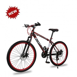 NOLOGO Bici Mountain Bike for Adulti Studente Bicicletta con 26 Pollici e 26 velocit, Freni a Doppio Disco, Ammortizzante, Blu DAGUAI (Color : Red)