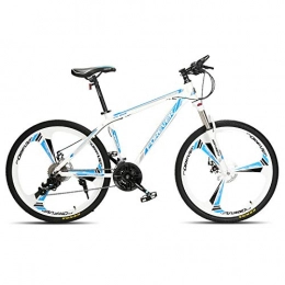 DMLGQ Bici Mountain Bike Freni a Disco Sport 26 Pollici 27 velocità Bianco Blu Lega di Alluminio