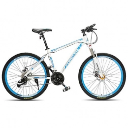 DMLGQ Bici Mountain Bike Freni a Disco Sport 27, 5 Pollici 27 velocità Bianco Blu Lega di Alluminio