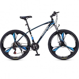 DMLGQ Bici Mountain Bike Freni a Disco Sport 27, 5 Pollici a 24 velocità Nero Blu Acciaio al Carbonio