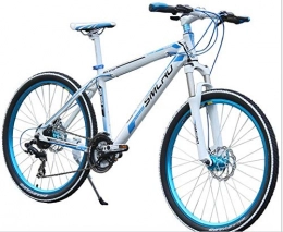 peipei Bici Mountain Bike in Alluminio 26 Pollici Bicicletta per Adulti 3x9 Speed Bike con Freno a Disco sospeso-BiancoBlue_26 * 17 (165-175 cm) _China_27