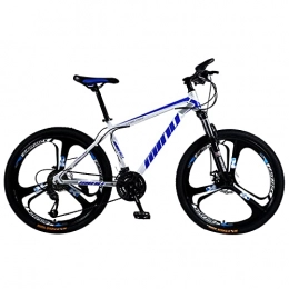 Great Bici Mountain Bike, Mountain Bike, 26 Pollici Anti-slip Grip Bike In Acciaio Ad Alta Carbonio Mtb Bicicletta Bicicletta A 3 Razze Ruote Dual Suspension Bicycle Per Uomo E Donna (Size:27 speed , Color:Blue)