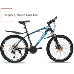 Bbhhyy Bici Mountain Bike, Mountain Bike for Adulti 26 Pollici 27 velocità MTB Freni A Disco Bicicletta Double Mountain ATV velocità (Color : Black Blue)
