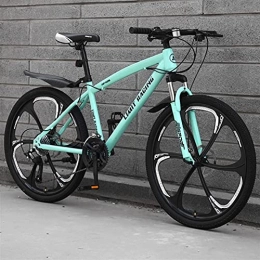 QSCFT Bici Mountain bike per adulti, bici da strada da 26 pollici, bicicletta da corsa all'aperto, pendolare da città a sospensione totale in acciaio ad alto tenore di carbonio con freni a disco per uo