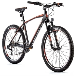 Leader Fox Bici MTB, Leader Fox MXC Gent 8 marce S-Ride in alluminio, 26 pollici, colore nero e arancione Rh46 cm
