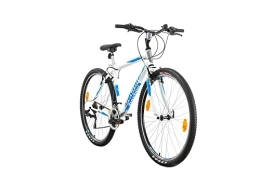 Multibrand Distribution Bici Multibrand, PROBIKE PRO 29, 29 pollici, 483mm, Mountain bike, Unisex, 21 velocità Shimano (Bianco Blu Opaco)