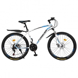N&I Mountain Bike N&I Beach Snow Bicycle 26 inch Adult Mountain Bikes Double Disc Brake City Road Bicycle Trail High-Carbon Steel Snow Bike Women General Purpose D 27 Speed a 27 Speed