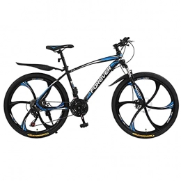 N&I Bici N&I Beach Snow Bicycle Adult 24 inch Mountain Bike Double Disc Brake City Road Bicycle Trail High-Carbon Steel Snow Bikes Variable Speed Mountain Bicycles A 24 Speed D 21 Speed