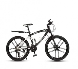N&I Bici N&I Bike Adult Soft Tail Mountain Bike High-Carbon Steel Snow Bikes Student Double Disc Brake City Bicycle 24 inch Magnesium Alloy Integrated Wheels A 30 Speed C 27 Speed