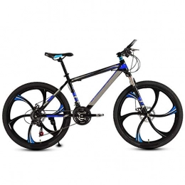 ndegdgswg Bici Ndegdgswg Mountain Bike - Bicicletta leggera da uomo e da donna, velocità variabile e assorbimento degli urti, 24 pollici27 velocità, sei coltello, una ruota Ultimate Edition-nero blu