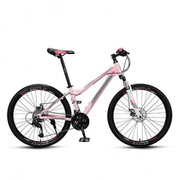 ndegdgswg Bici ndegdgswg Mountain Bike da donna ultra leggera a velocità variabile da 26 pollici, bici da corsa da 26 pollici, 30 velocità, rosa chiaro