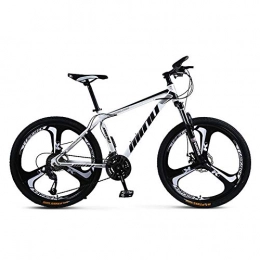 NIMYEE Mountain Bike, 24 velocità velocità Variabile Bicicletta con Assorbimento di Scossa Funzione / 24 velocità/per Gli Uomini Donne Ciclismo su Strada Mountain,Bianca,26''