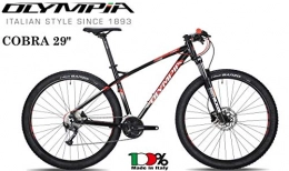 OLYMPIA BICI Mountain Bike OLYMPIA BICI Cobra Ruota 29 Gruppo SRAM Race NXE 12V RST Blaze RL New Gamma 2019 (Nero Rosso, 43 CM - L)