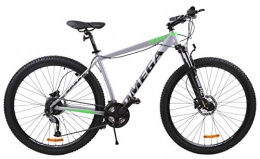 OMEGA BIKE Mountain Bike OMEGA BIKE Spark, Bicicletta, Bici da Strada, Mountain Bike. Unisex-Adulti, Grigio / Verde, 27.5