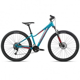  Mountain Bike Orbea K024 - Bicicletta da Ragazzo MX 27 ENT XC MTB Hardtail, 18 Marce, 36, 0 cm, 27, 5", Colore: Blu / Rosso
