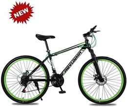 PLYY Bici PLYY Mountain Bike for Adulti da 26 Pollici 21-velocità-Shock Absorbing Doppio Disco Freno Studente Bicicletta, Blu (Color : Green)