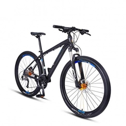 Qinmo Bici Qinmo Mountain Bike, con Serratura Forcella Anteriore 27.5 Pollici Adulti Biciclette Lega a Doppio Freno a Disco Telaio in Alluminio 27 velocit (Color : Blue)