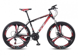 Qj Bici QJ Mountain Bike, 21 velocità Ammortizzante Road Racing da 24 Pollici Leggero Spostamento della Gioventù Biciclette, Rosso