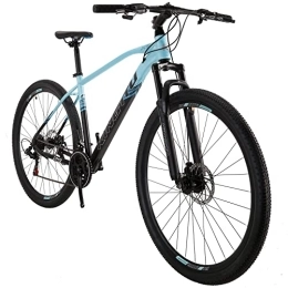 QQW Mountain Bike, Telaio per Mountain Bike per Uomini, 21 Velocità, Biciclette da Uomo/Gradient Blue