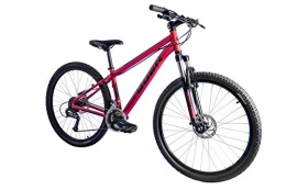 Quer Mountain Bike Quer Dusk 27, 5 Numero 1 27, 5", Alluminio, 24 velocità, Freno A Disco Idraulico, FORCHETTA (Red-Black, M19)