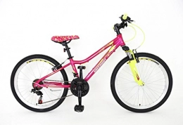 Girl MTB Bici ragazze Hardtail mountain bike in lega 50, 8 cm – Light weight Suspension mountain bike- rosa scuro