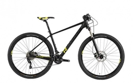 RAYMON Mountain Bike RAYMON 2019 - Bicicletta da Mountain Bike Nineray 7.0, 29", in Carbonio, Colore: Nero / Giallo, 47cm