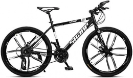 SBDLXY Bicicletta per Adulti ， Mountain Bike, Bici a velocità variabile Maschile e Femminile (Colore: Nero, Dimensioni: 30 Pollici), Freni a Doppio Disco Anteriori e Posteriori -