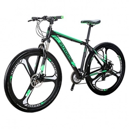 LS2 Bici SL Hardtail Mountain Bikes, X9 Green Bike, bicicletta a 3 razze da 29", bici a sospensione, colore: Verde