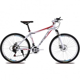 Tbagem-Yjr Mountain Bike Tbagem-Yjr 24 Pollici Ciclismo Bicicletta Ruota City Road, 27 velocità Bikes Hardtail Montagna for Adulti (Color : White Red)