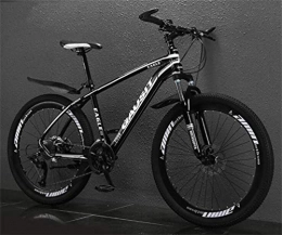 Tbagem-Yjr Bici Tbagem-Yjr 26 Pollici in Alluminio Telaio MTB della Bicicletta, Mountain Bike off-Road Damping City Road Bicicletta (Color : Black White, Size : 27 Speed)