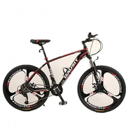 Tbagem-Yjr Mountain Bike Tbagem-Yjr Difficile Mountain Bike, Biciclette Doppio Freno A Disco Bike Freestyle BMX Città Strada della Bicicletta (Color : Red, Size : 27 Speed)
