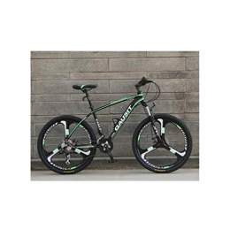 Tbagem-Yjr Bici Tbagem-Yjr Doppia della Sospensione Rigida Mountain Bike, in Lega di Alluminio Città Freestyle Bicicletta su Strada (Color : Green, Size : 27 Speed)