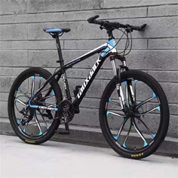 Tbagem-Yjr Mountain Bike Tbagem-Yjr Equitazione Smorzamento Mountain Bike, 26 Pollici Bicicletta della Strada for Adulti Sport Tempo (Color : Black Blue, Size : 21 Speed)