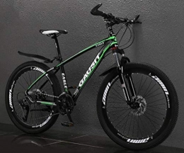 Tbagem-Yjr Mountain Bike Tbagem-Yjr Lega di Alluminio Mountain Bike, 26 Pollici off-Road Damping Sport Tempo Libero All'aperto (Color : Dark Green, Size : 27 Speed)