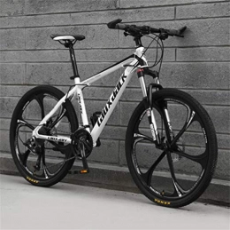 Tbagem-Yjr Bici Tbagem-Yjr Mens Mountain Bike, Passeggiate A 26 Pollici di Smorzamento Città Adulti Bicicletta della Strada MTB Sport Tempo (Color : White Black, Size : 21 Speed)