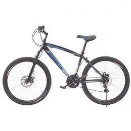 Tbagem-Yjr Bici Tbagem-Yjr Mountain Bike A 21 velocità, Freno A Doppio Disco da 24 Pollici velocità Corsa su Strada Bicicletta Sport Svago (Color : Black Blue)