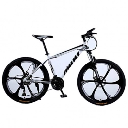 Tbagem-Yjr Bici Tbagem-Yjr Mountain Bike for L'adulto, Uomo Pollici 26 off Road City Road Bicicletta Sport Tempo (Color : White Black, Size : 24 Speed)