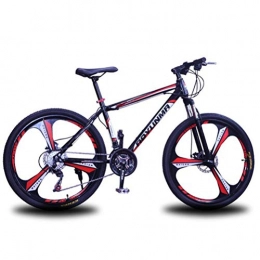 Tbagem-Yjr Bici Tbagem-Yjr Mountain Bike, velocità Variabile City Road Bicicletta Sport Tempo Libero Unisex Adulto (Color : Black Red, Size : 24 Speed)