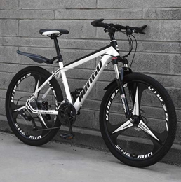 Tbagem-Yjr Bici Tbagem-Yjr velocità Variabile Mens MTB, Hardtail Mountain Bike off-Road di Smorzamento della Bicicletta City Road (Color : White, Size : 24 Speed)
