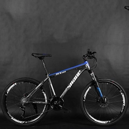 Domrx Mountain Bike Telaio in Alluminio per Mountain Bike 24 27 velocità 26 Pollici per Uomo e Donna Bicicletta con Freno a Doppio Disco per Adulti 2019 New-Blue_27 velocità