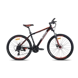Generic Bici Telaio per mountain bike a 24 velocità con doppia sospensione per adulti, telaio in lega di alluminio, ruota da 26 pollici / nero rosso (Black Red)