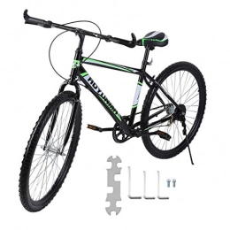 Uniqueheart 26 inch Carbon Steel Single Speed V Brake Mountain Bike Outdoor Cycling Road Bike No Traffic Jams Bicycle