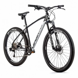 Leader Fox Bici Velo - Muscolare per mountain bike, 27, 5 Leader Fox Sonora 2022, 8 V, telaio da 18 pollici, colore: Nero opaco