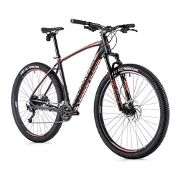 Leader Fox Bici Velo - Muscolare per mountain bike 29 Leader Fox Zero 2021, 9 V, telaio da 160 a 168 cm, colore: Nero opaco e arancione
