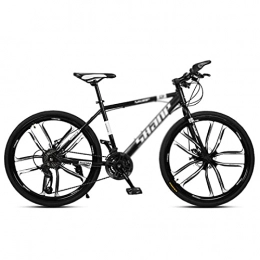 WANYE Bici WANYE Mountain Bike per Adulti 26'' Bicicletta, Biciclette Biammortizzate - MTB, Professionali 21 / 24 / 27 / 30-Velocità, Vari Colori Black-27speed