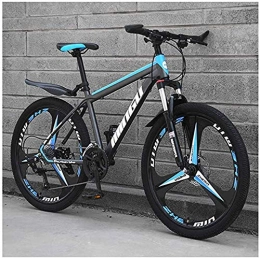 WFGZQ Bici WFGZQ Mountain Bike da uomo Hardtail, mountain bike in acciaio al carbonio con sospensione anteriore regolabile, per ciclismo all'aperto 21 velocità.