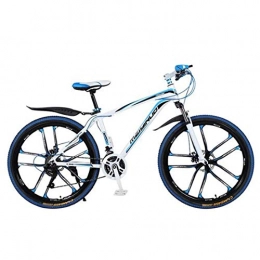 WGYDREAM Bici WGYDREAM Mountainbike Bici Bicicletta MTB 26" Mountain Bike, Leggera Lega di Alluminio Biciclette Frame, Doppio Disco Freno e Sospensione Anteriore MTB Mountain Bike (Color : Blue, Size : 24 Speed)